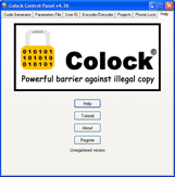 Colock Software Copy Protection About Page